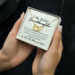 To My Beautiful Granddaughter Interlocking Heart Necklace 18k Gold