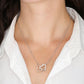 To My Beautiful Granddaughter Interlocking Heart Necklace 18k Gold