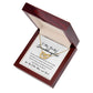 To My Beautiful Granddaughter Interlocking Heart Necklace 18k Gold