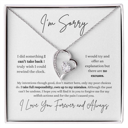 I'm Sorry | Girlfriend | Wife | Soulmate | Partner | Forever Love Necklace