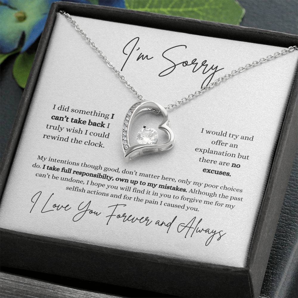 I'm Sorry | Girlfriend | Wife | Soulmate | Partner | Forever Love Necklace