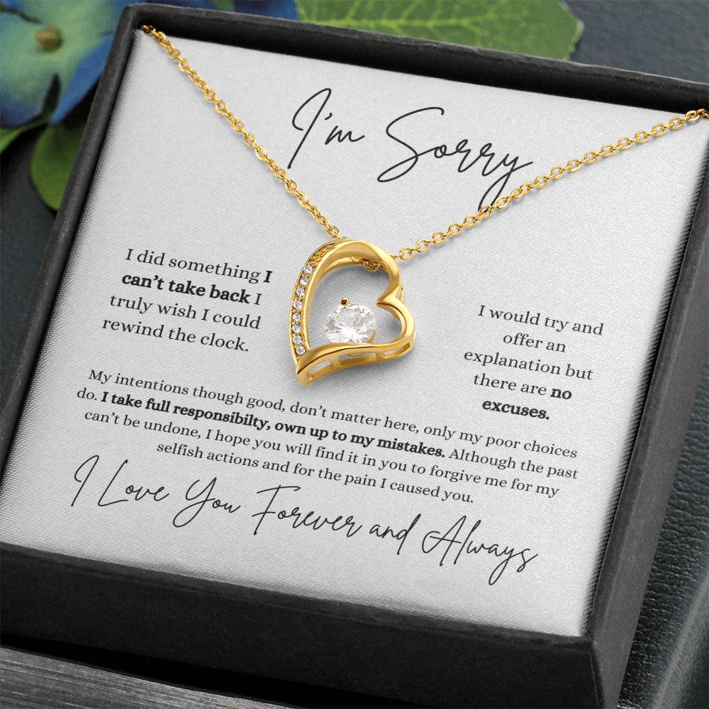 I'm Sorry | Girlfriend | Wife | Soulmate | Partner | Forever Love Necklace