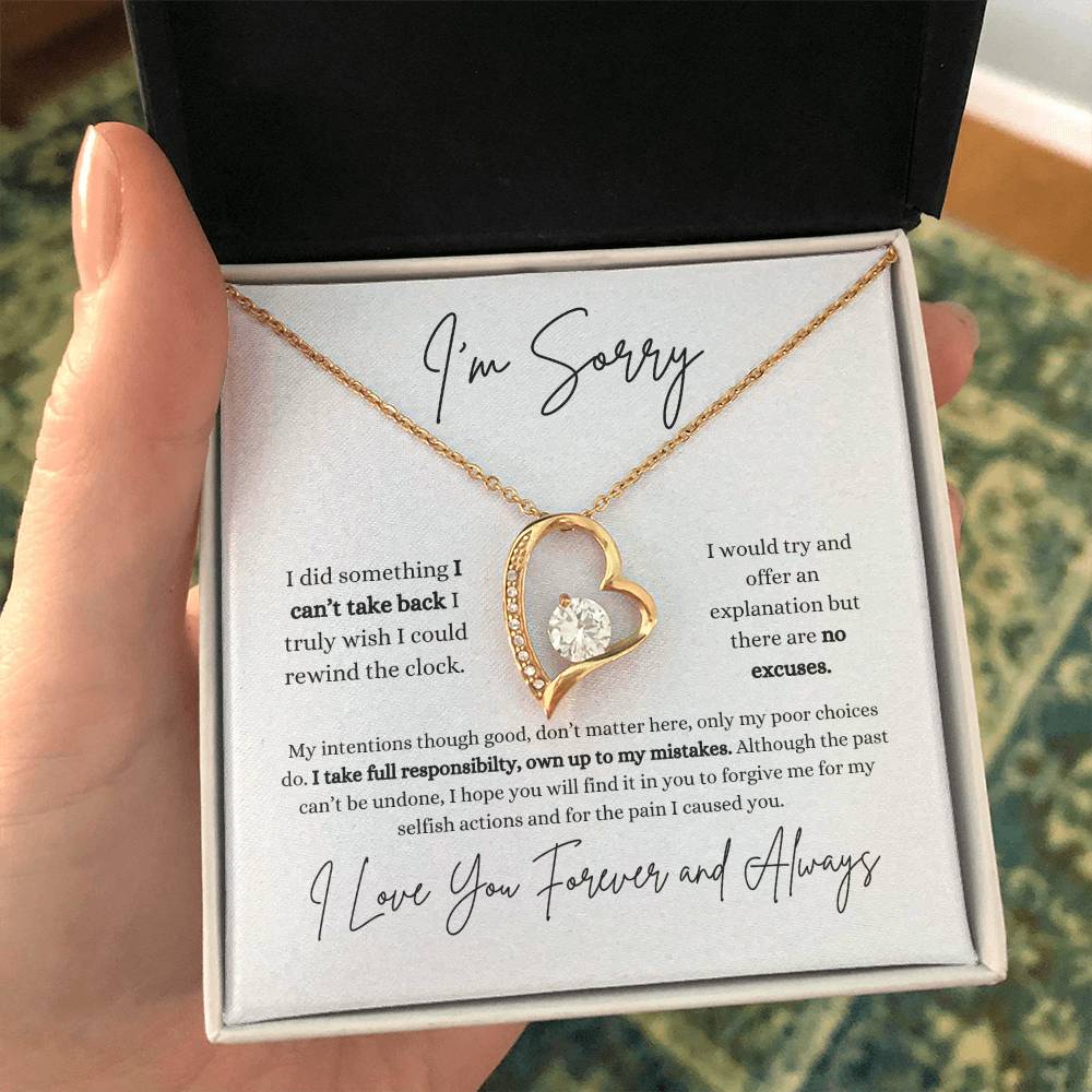 I'm Sorry | Girlfriend | Wife | Soulmate | Partner | Forever Love Necklace